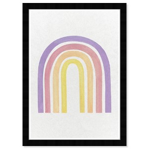 15" x 21" Rainbow Beauty 3 Nature and Landscape Framed Art Print - Wynwood Studio: Modern Decor, Digital Art, Black Frame - 1 of 4