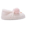 Kensie Girls’ Slippers - Cozy Kids House Slippers with Plush Fuzzy Upper and Smiley Face Patch - 2 of 4