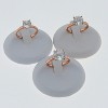 Amore Engagement Ring Women 1, 2 or 3Ct Topaz Sterling Ginger Lyne Collection - 3 of 4