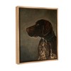 Stupell Industries Traditional Pointer Dog Portrait Black Framed Floater Canvas Wall Art - 3 of 4