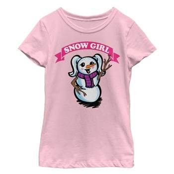 Girl's Lost Gods Christmas Snow Girl T-Shirt