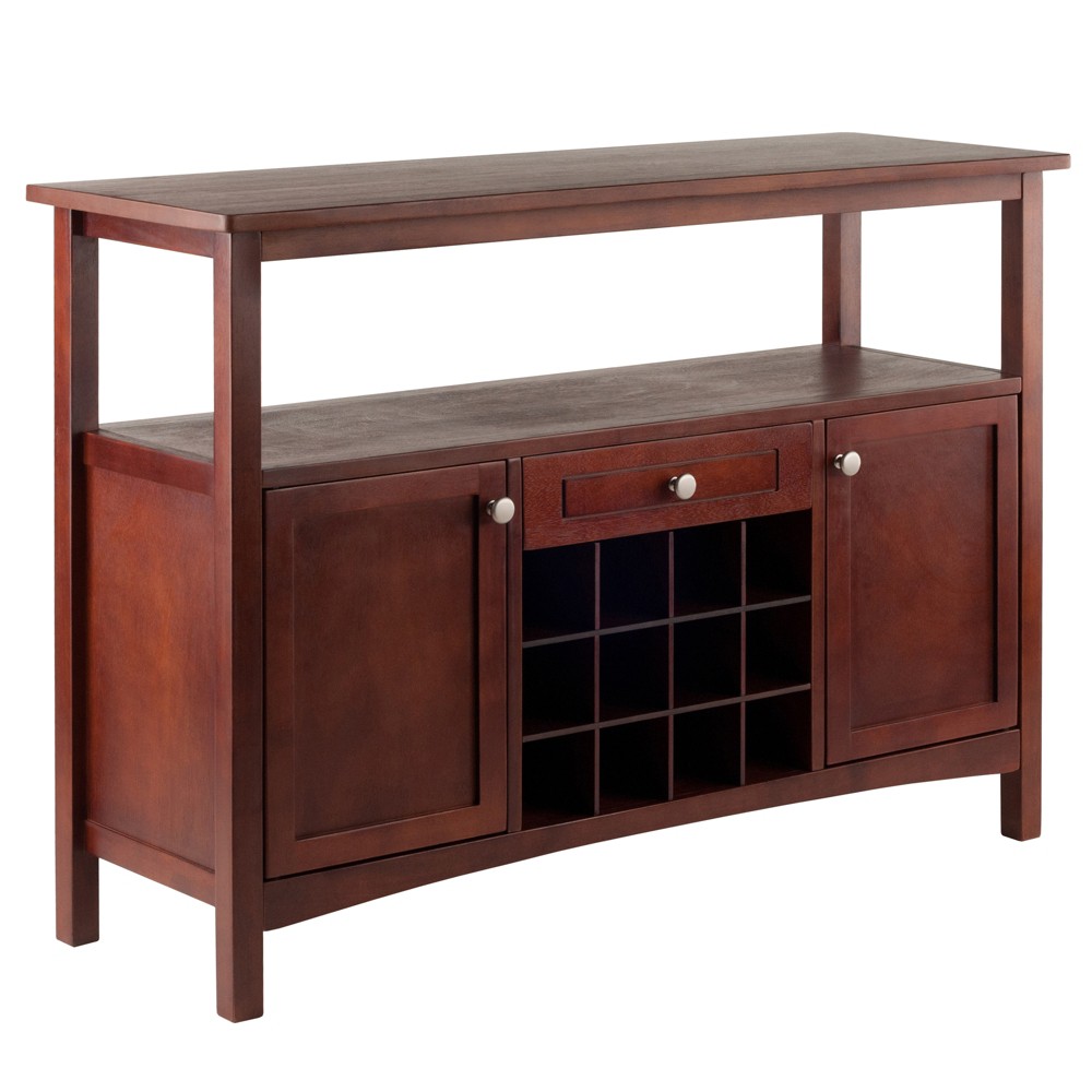 Photos - Display Cabinet / Bookcase Colby Buffet Cabinet Walnut - Winsome