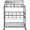 Old Dutch International Avalon Wine/Serving Cart 28" x 16" x 32" - 3 of 4