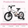 Costway 16 Inch Children Bicycle with Training Wheels & Double Disc Brakes Adjustable Seat Magnesium Alloy Blue/Light Pink/White - 3 of 4