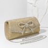 Paaaawaters Bow Evening Bag Sparkly Clutch Purses for Women Wedding Glitter Rhinestone Party Prom Purse Dressy Clutch Bags - 2 of 4
