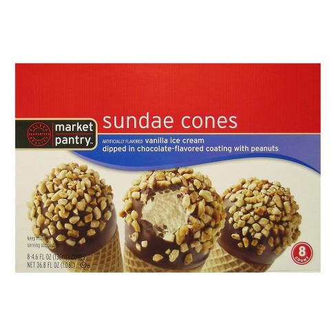 Vanilla Ice Cream Cone 8ct Market Pantry Target