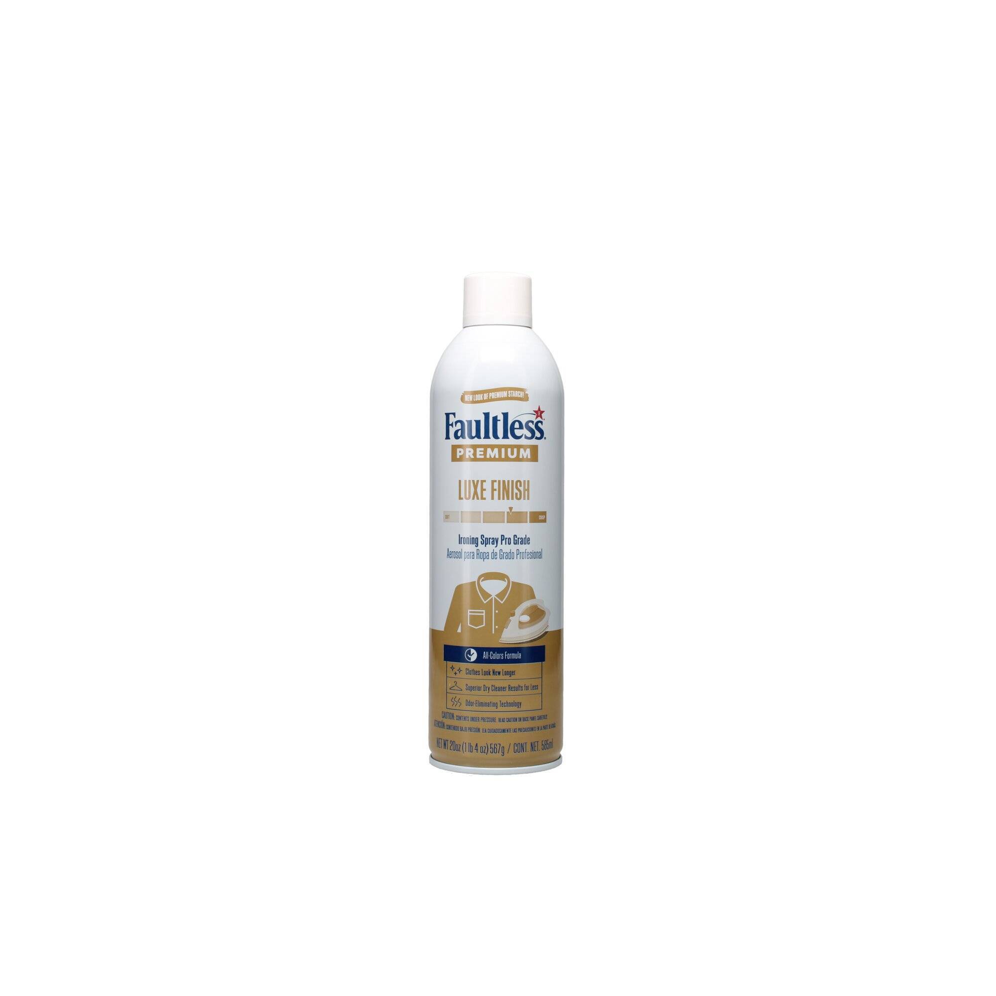 Faultless Starch Premium Spray Starch - 20oz: Aluminum-Free, Dye-Free, Paraben-Free, Bleach-Free