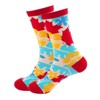Colorful Maple Leaf Pattern Socks (Women's Sizes Adult Medium) from the Sock Panda - 3 of 3