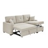 84'' L-Shaped Sectional Sofas Upholstered Sleeper Sofa with Storage Under Chaise and Reversible L/R - 4 of 4