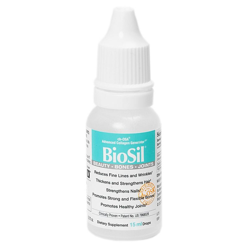 BioSil Collagen Generator Drops with Patented ch-OSA Complex, Generates & Protects Collagen, Vegan Hair, Skin & Nails Supplement, 0.5 or 1 fl oz, 6 of 10