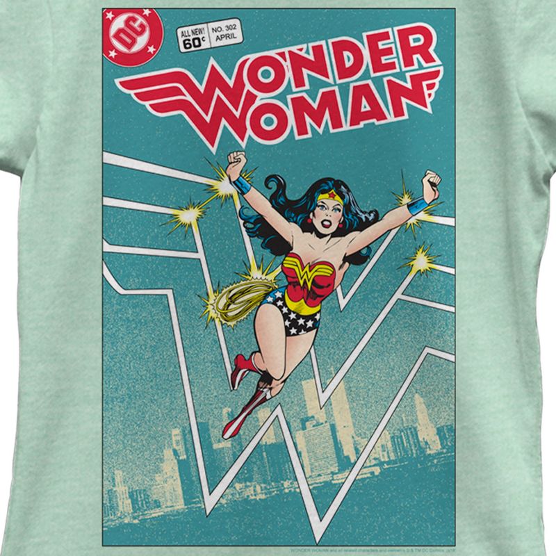 Girl's Wonder Woman Comic Book Cover T-Shirt, 2 of 5