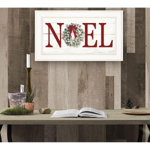 YOOCOZZ Christmas Trendy Decoration, Xmas Wall Decor - "Christmas Noel" Wall Decoration by Lori Deiter, Ready to Hang Framed Print, White  Frame - 1 of 3