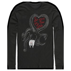 Men's The Little Mermaid Ursula The Sea Witch So Much For True Love Long Sleeve Shirt - 1 of 4