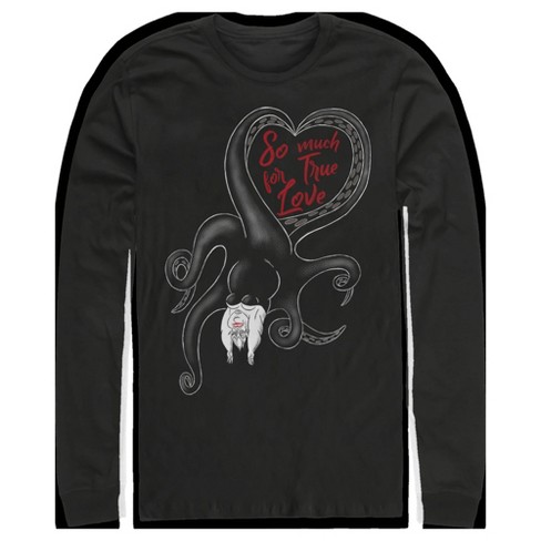 Men's The Little Mermaid Ursula The Sea Witch So Much For True Love Long Sleeve Shirt - image 1 of 4