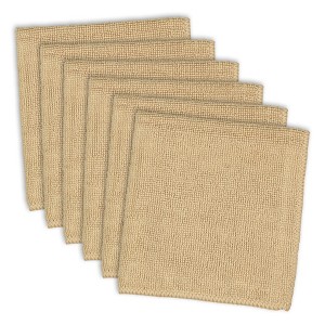 Design Imports Taupe Microfiber Essential Dishcloth (Set Of 6) - 1 of 4