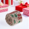 Unique Bargains Gift Wrap Ribbons Faux Linen Multicolor 179.13"x2.56" 1 Pc - 2 of 4