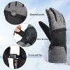 Solaris Waterproof Winter Gloves with Card Pocket, Warm Cozy 3M Thinsulate Ski Gloves for Snowboarding, Shoveling & Outdoor Sports, Gift Idea - 2 of 4