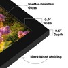 Americanflat 5.5x8.5 Picture Frame with Shatter-Resistant Glass - Gallery Style Frame with Engineered Wood - Signature Collection - Black - 3 of 4