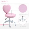 Anybear Heart Love Shaped Back Design Office Chair with Adjustable Height - 2 of 4
