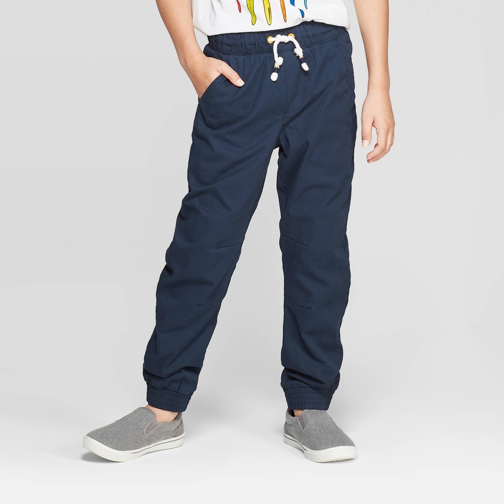 overBoys' Lined Pull-On Jogger Pants - Cat & Jack Blue 10 Husky was $16.99 now $11.04 (35.0% off)