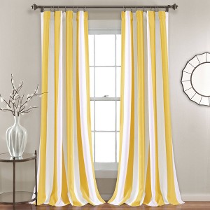 2pk Light Filtering Wilbur Window Curtain Panels - Lush Décor - 1 of 4