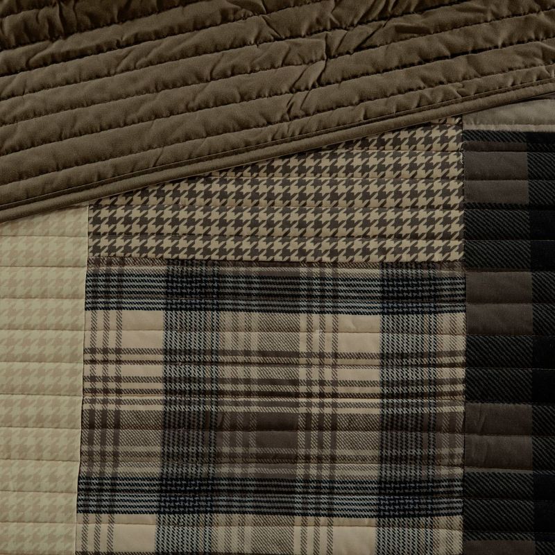 Winter Hills Oversized Cotton Quilt Bedding Set Tan - Woolrich, 5 of 12