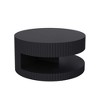 CAVINAS Nesting Coffee Table, Honeycomb Design Small Modern Coffee Table, End Tables Living Room Set of 2 for Bedroom, Office - 4 of 4