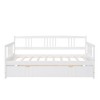 PAGED Twin Size Daybed Modern Wooden Bed Frame with Twin Size Trundle and Guardrail for Bedroom, Living Room - 4 of 4