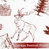Christmas Duvet Cover Set Twin XL, 2-Piece Soft Reindeer Pattern Bedding Set with 20"x26" Pillow Sham, Holiday Comforter Cover for Dorm or Kids Room - 3 of 4