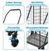 Cesicia 17.72 x 18.58 x 39.37" Foldable Utility Shopping Carts with 360¡ã Rolling Swivel Wheels - 4 of 4