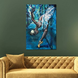 iCanvas A Swan in The Backstreet by Tadaomi Kawasaki Canvas Print Wall Art - 1 of 3