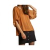 Women's Washed Satin Balloon Sleeve Top - umgee - 3 of 4