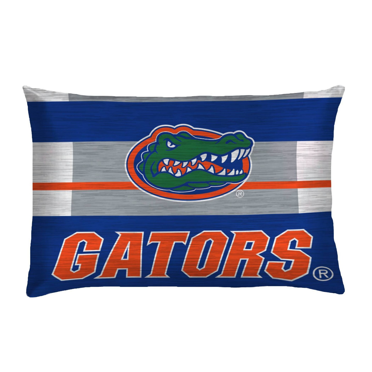 Постельное бельё NCAA Florida Gators Heathered Stripe Queen Bedding Set in a Bag - 3pc, цвет: Полосатый — фото 3