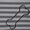 Bone Dry Gray Stripe Embroidered Bone Pet Mat - 3 of 4