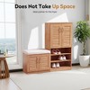 NicBex Modern Functional Shoe Storage Cabinet with Storage Bench,Shoe Rack Shoe Bench with Cushion for Bedroom,Entrance - 4 of 4