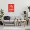 Stupell Industries Keep Calm And Carry On Red Phrase, 24" x 30" - 2 of 4