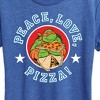 Women's - Teenage Mutant Ninja Turtles - Peace Love Pizza Short Sleeve Graphic T-Shirt - 2 of 4