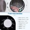 Compact Laundry Dryer 1300W Portable Clothes Dryer with 3.2 cu.ft Stainless Steel Drum, Front Load Electric Dryer - 4 of 4