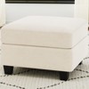 Belffin Velvet Storage Ottoman – Modular Square Footrest & Sectional Add-On - 3 of 4