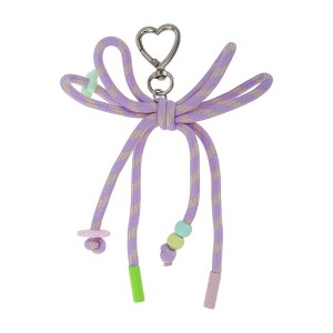 Unique Bargains Braided Bow with Love Buckle Handbag Charm 1 Pc - 1 of 4