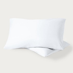 260 Thread Count Organic Cotton Percale Pillowcase Set by Bare Home - 1 of 4