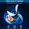 Floor Fan, Industrial Fan - 30 Inch High Velocity Drum Fan, 330W 3 Speed Heavy Duty Metal Fan with Casters & Handle - 3 of 4