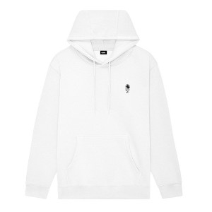 Dalix Astronaut Embroidery Relaxed Hoodie Soft Fleece Sweatshirt Drawcord Fit Lounge Mens - 1 of 4