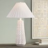 Possini Euro Design Cayon 30 1/2" Tall Large Modern Coastal End Table Lamp White Single Pleated Shade Living Room Bedroom Bedside Nightstand House - 2 of 4