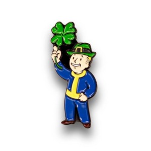 Just Funky Fallout Luck S.P.E.C.I.A.L. Perk Pin | Official Fallout Video Game Enamel Pin - 1 of 4