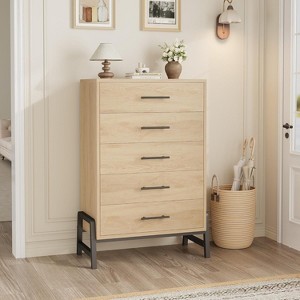 TackView Dresser for Bedroom, Drawer Dresser with Storage, Wooden Closet Storage Chest for Living Room, Bedroom, Entryway - 1 of 4