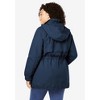 Woman Within Plus Size Fleece-Lined Taslon Anorak - 3 of 4