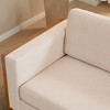79" Modern 3-Seater Sofa, Solid Wood Legs, Sleek Design, Durable Frame, Living Room & Office,White -- Frevyn - 2 of 4