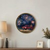 Creative Products Goldens Watching Fireworks 20x20 Round Framed Print - 4 of 4
