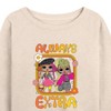 Women's - LOL Surprise! - Always Extra Lightweight French Terry Wide Neck Long Sleeve Shirt - 2 of 4